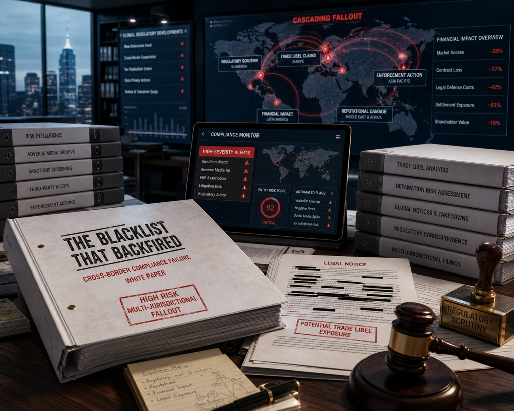 The Blacklist That Backfired article image about whitepaper and corporate dispute intelligence