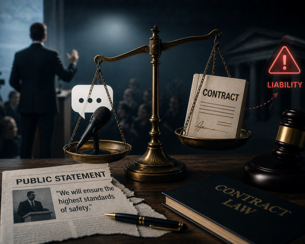 When a Public Statement Becomes a Contractual Liability article image about supporting news and corporate dispute intelligence
